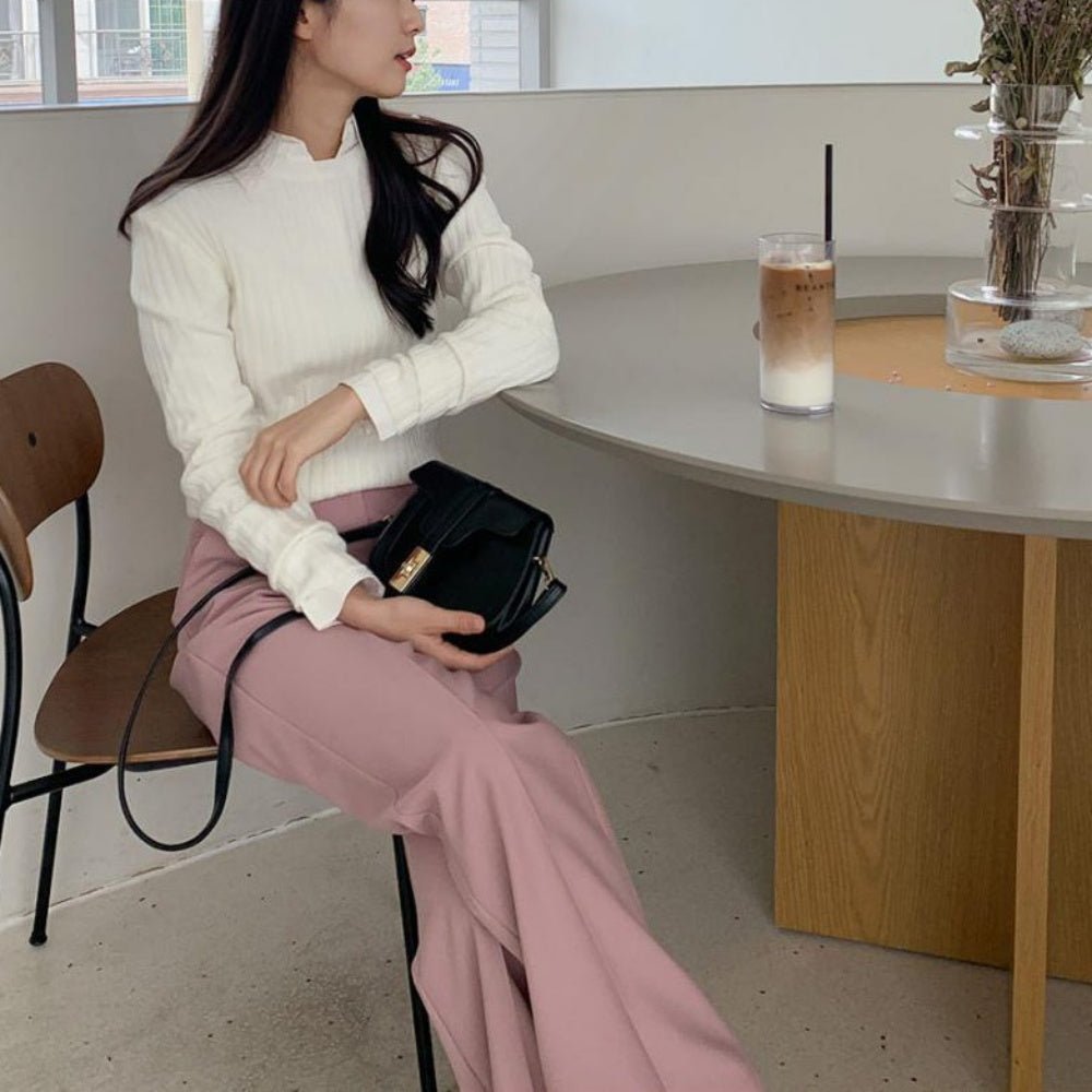 センタープレスワイドパンツ|オフィスカジュアル レディース 通販 Millennial Generation【ミレジェネ】