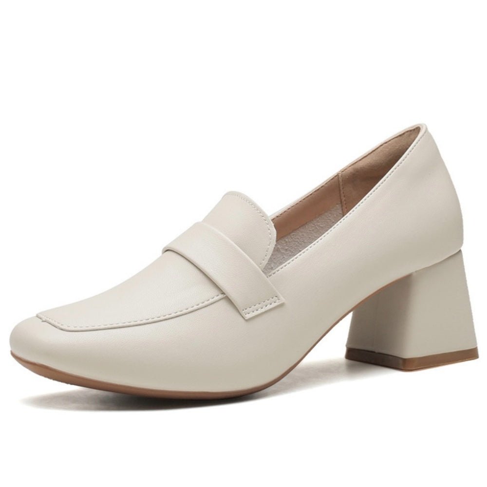 ベーシックヒールローファー|オフィスカジュアル レディース 通販 Millennial Generation【ミレジェネ】