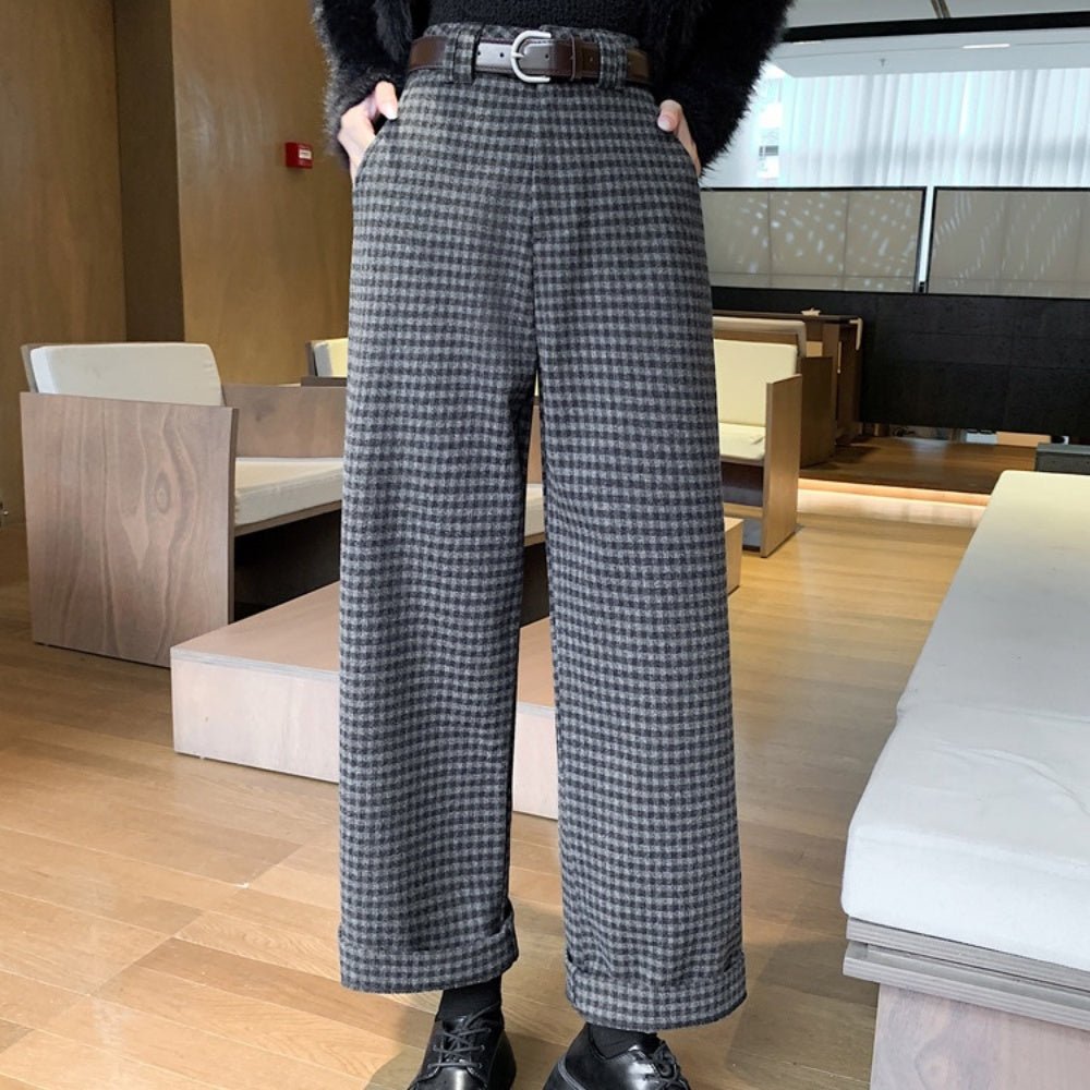 チェック柄ワイドパンツ|オフィスカジュアル レディース 通販 Millennial Generation【ミレジェネ】