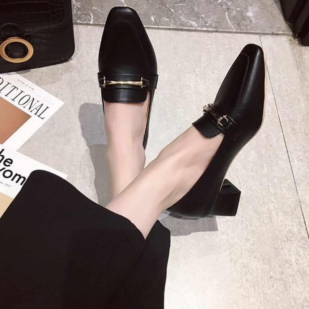 ビットヒールローファ|オフィスカジュアル レディース 通販【ミレジェネ】