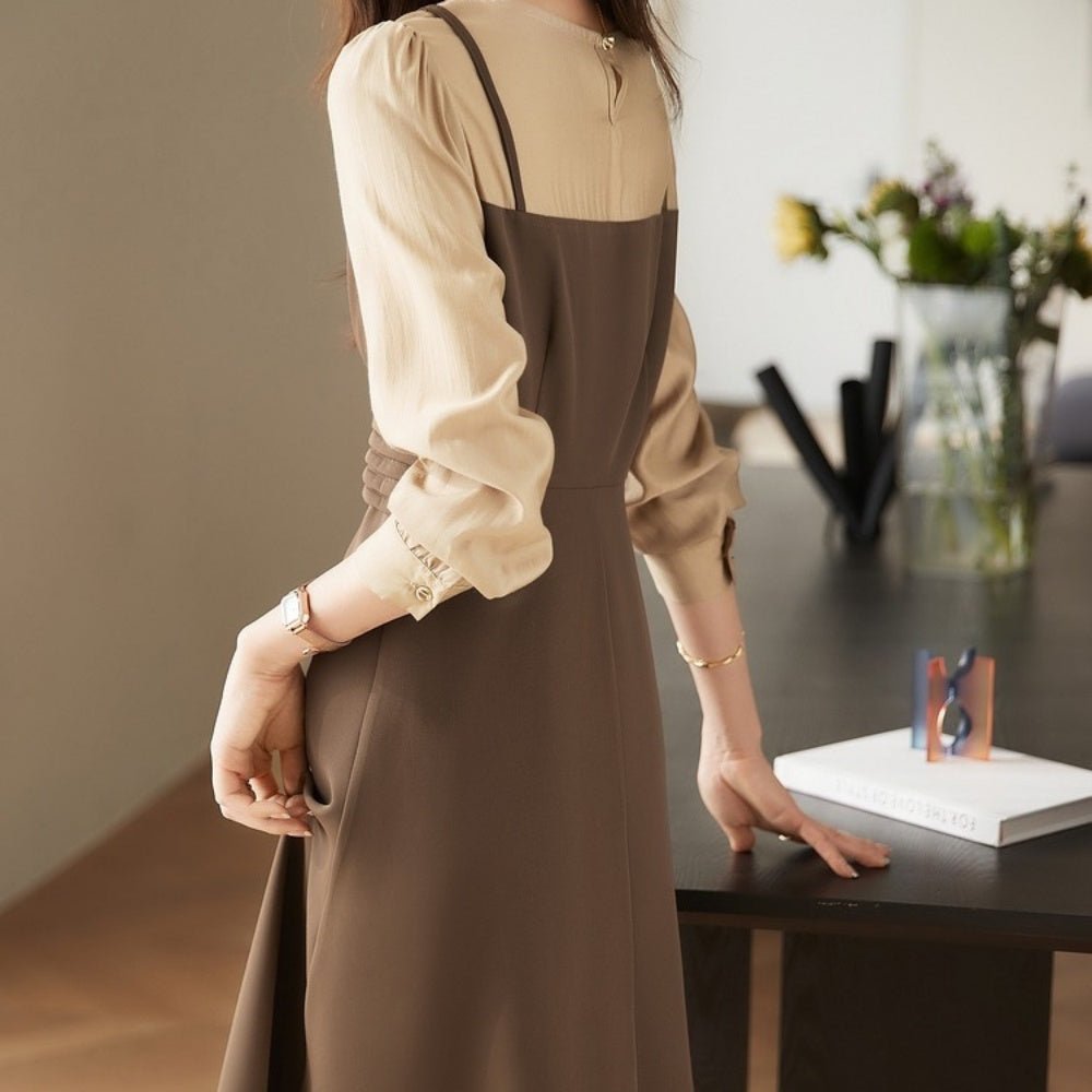 ドッキングフレアワンピース|オフィスカジュアル レディース 通販【ミレジェネ】