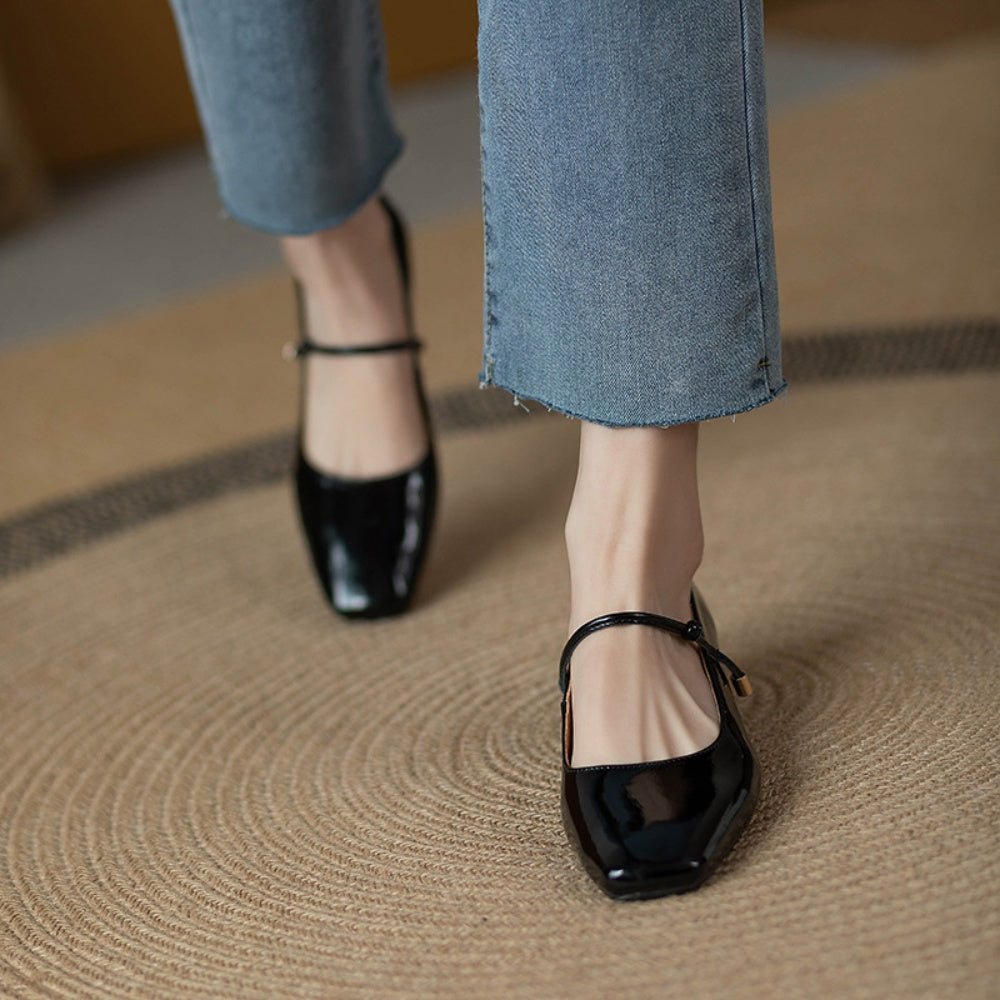 ナローストラップフラットパンプス|オフィスカジュアル レディース 通販【ミレジェネ】