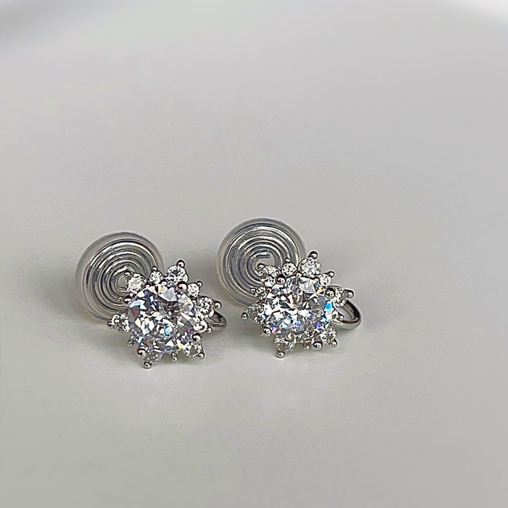 スノーフレークジルコンピアス|オフィスカジュアル レディース 通販【ミレジェネ】