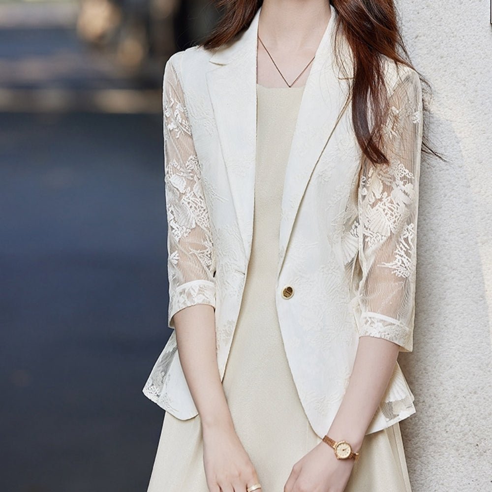 シアーレーステラージャケット|オフィスカジュアル レディース 通販【ミレジェネ】