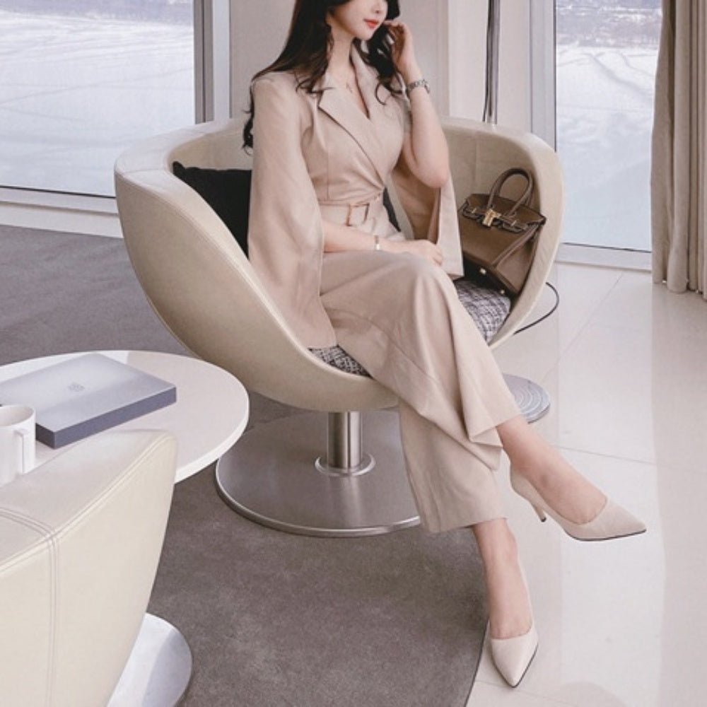 スリットスリーブオールインワン|オフィスカジュアル レディース 通販【ミレジェネ】