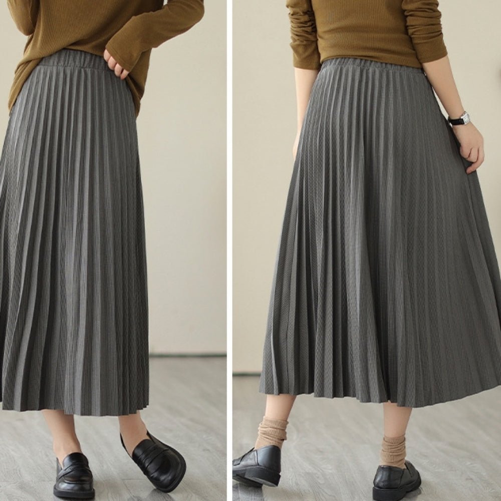 ロングプリーツスカート|オフィスカジュアル レディース 通販【ミレジェネ】