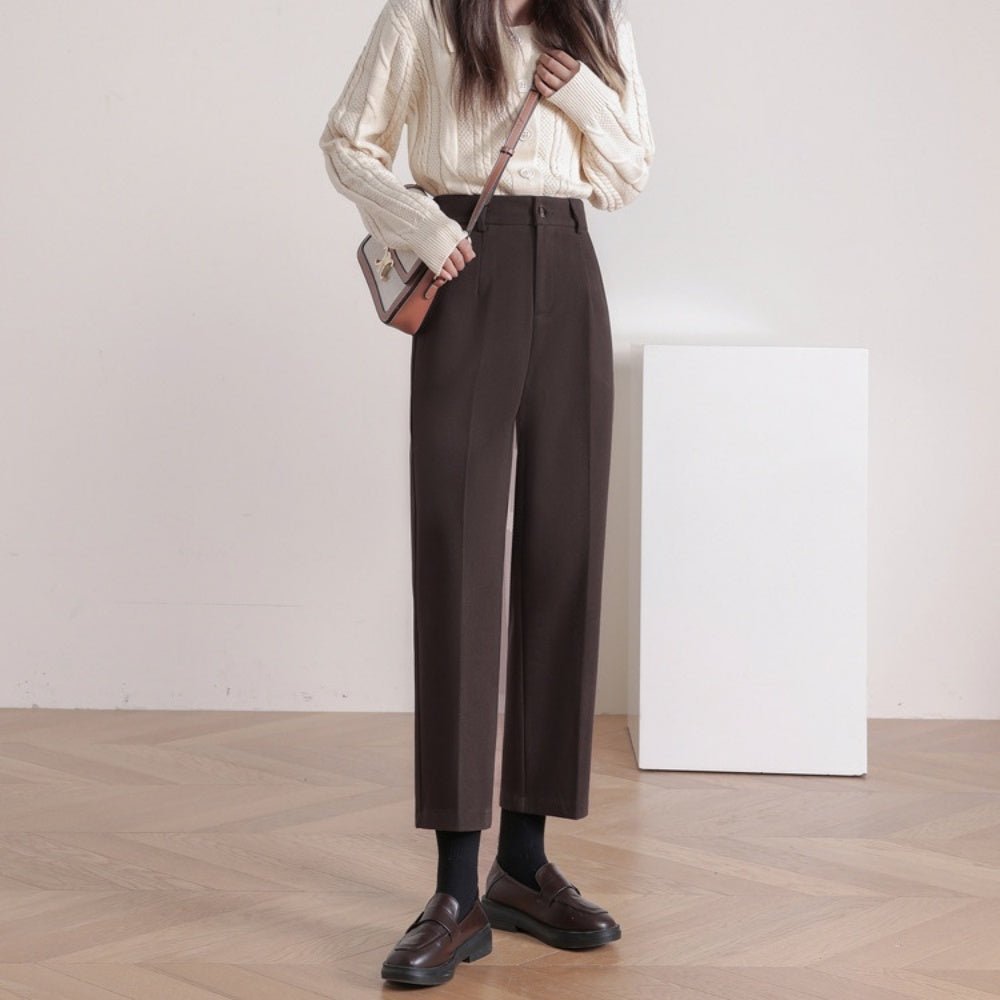 テーパードアンクルタックパンツ|オフィスカジュアル レディース 通販【ミレジェネ】