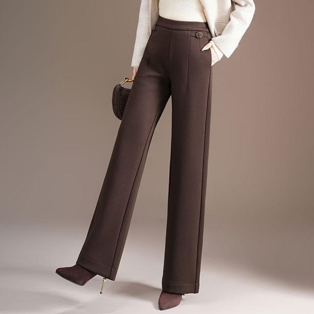 裏起毛スラックスパンツ|オフィスカジュアル レディース 通販【ミレジェネ】