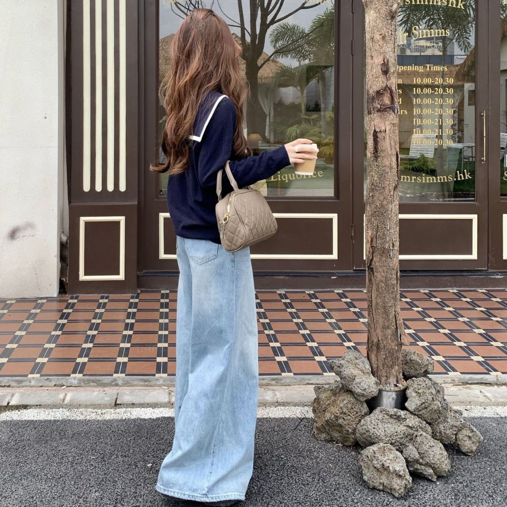 セーラーカラー配色ニット|オフィスカジュアル レディース 通販【ミレジェネ】