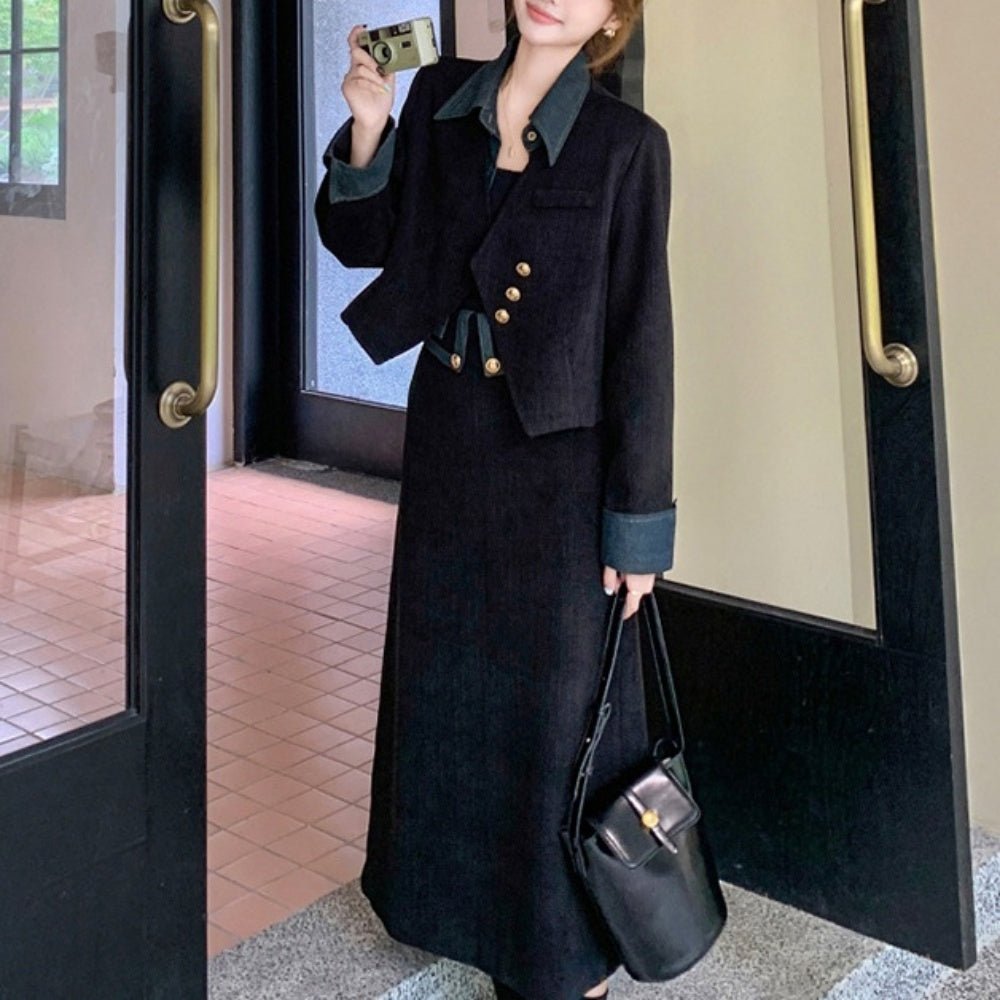 フェイクジャケット・ロングスカートセットアップ|オフィスカジュアル レディース 通販【ミレジェネ】