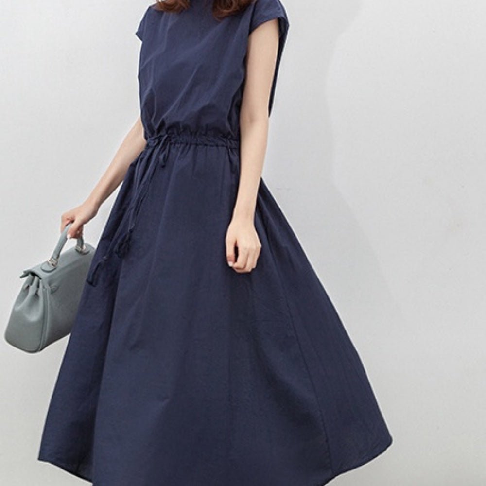ウェストギャザースクエアネックワンピース|オフィスカジュアル レディース 通販【ミレジェネ】