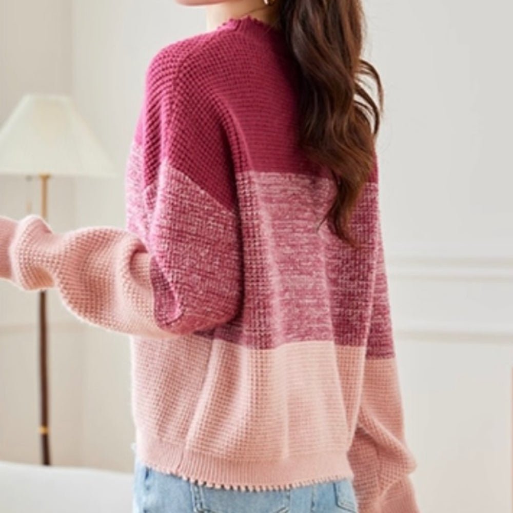 グラデーションデザインニット|オフィスカジュアル レディース 通販【ミレジェネ】