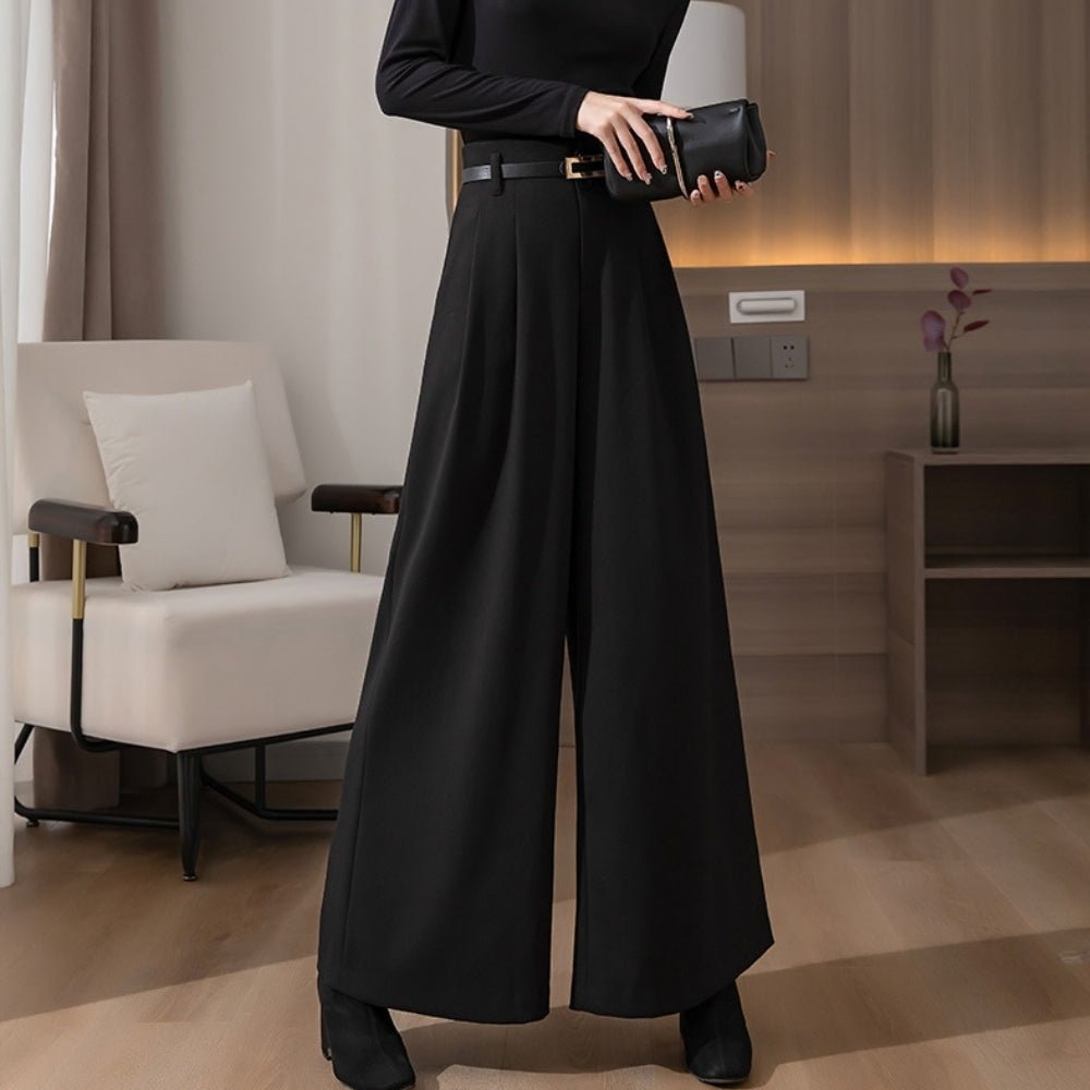 ハイウエストタック入りワイドパンツ|オフィスカジュアル レディース 通販【ミレジェネ】