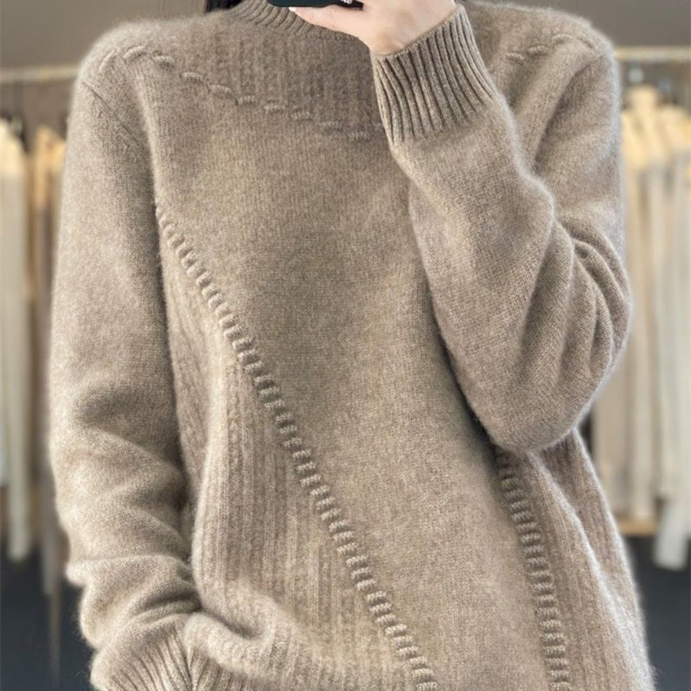 ハイネックニットセーター|オフィスカジュアル レディース 通販 Millennial Generation【ミレジェネ】