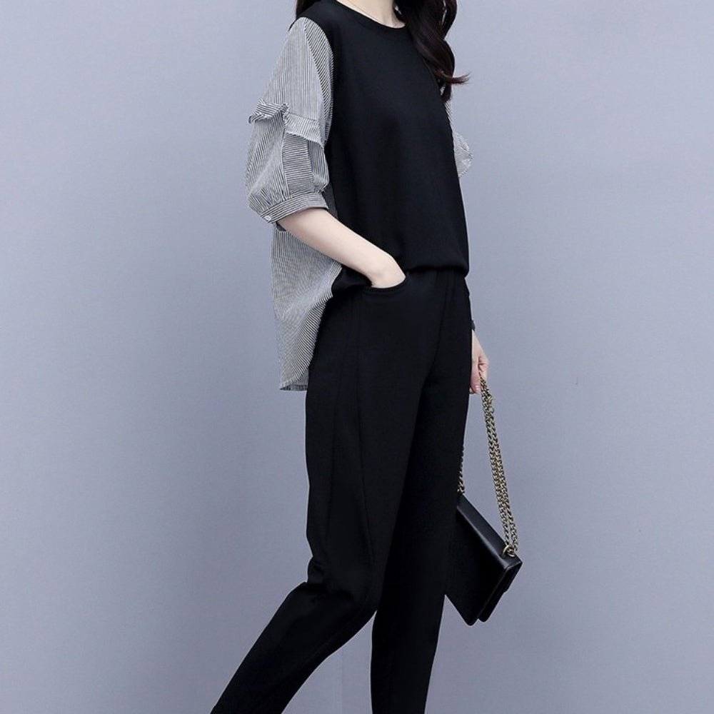 切り替えデザインパンツセットアップ|オフィスカジュアル レディース 通販【ミレジェネ】