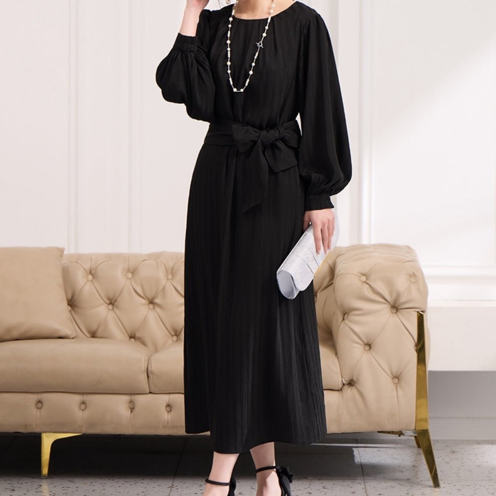 パフスリーブエレガントワンピース|オフィスカジュアル レディース 通販【ミレジェネ】