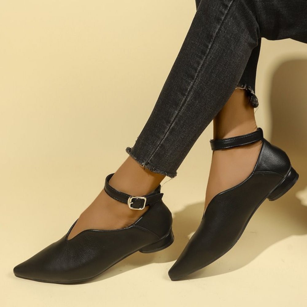 アンクルストラップポインテッドトゥパンプス|オフィスカジュアル レディース 通販【ミレジェネ】