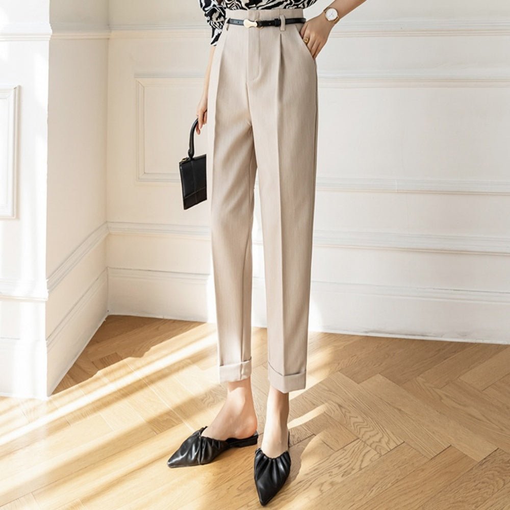 ハイウエストスラックスパンツ|オフィスカジュアル レディース 通販【ミレジェネ】