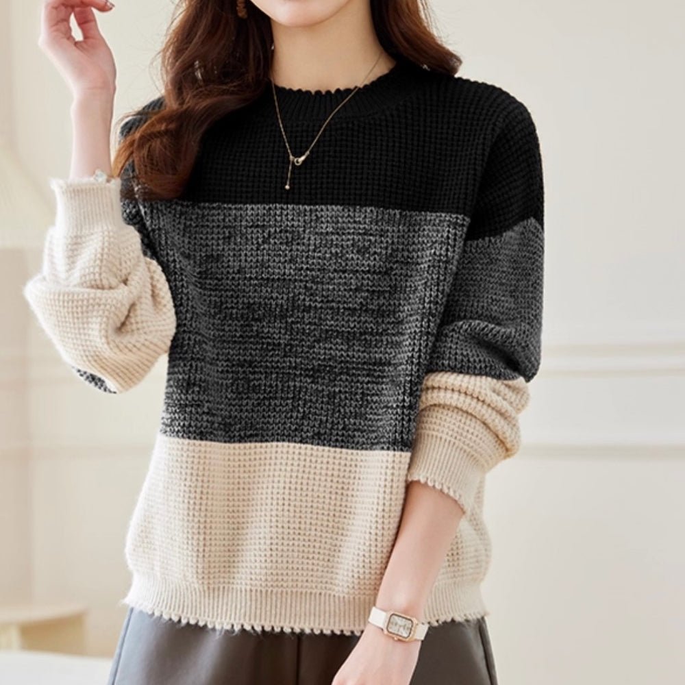 グラデーションデザインニット|オフィスカジュアル レディース 通販【ミレジェネ】