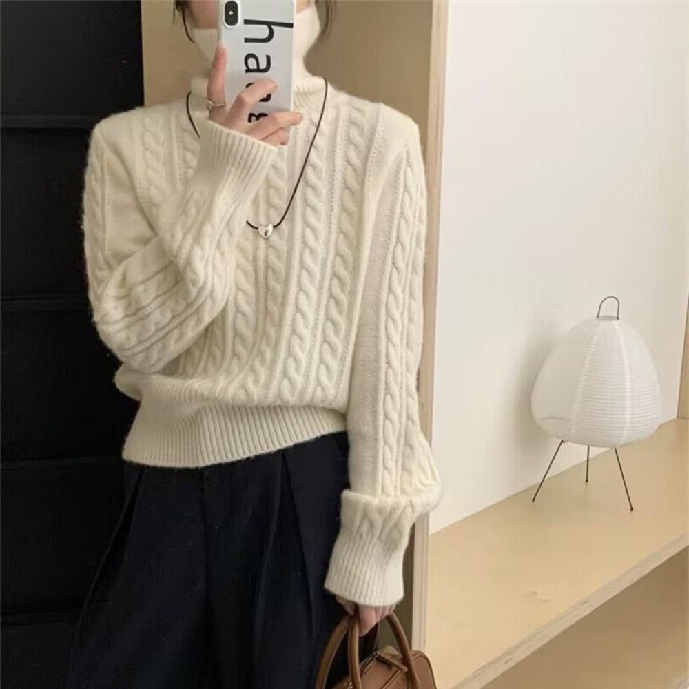 ケーブル柄プルオーバーニット|オフィスカジュアル レディース 通販 Millennial Generation【ミレジェネ】