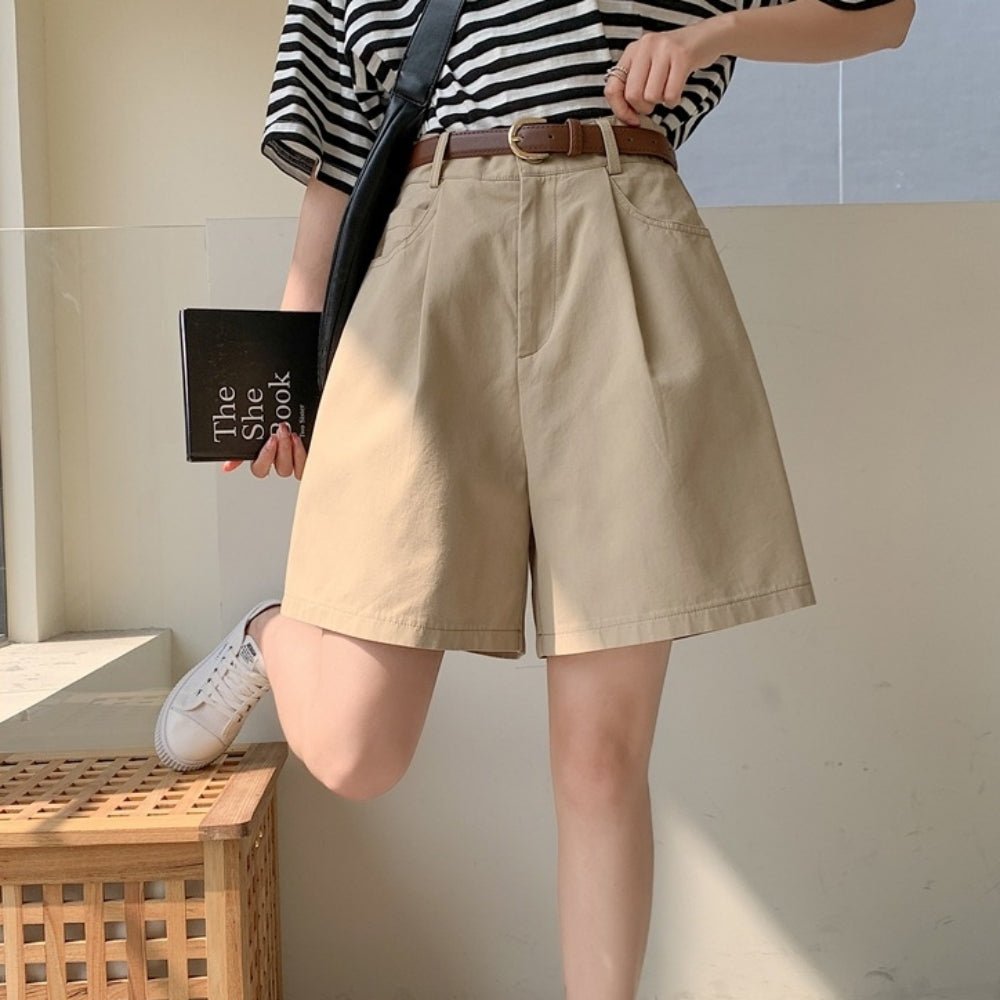 コットンリネンハーフパンツ|オフィスカジュアル レディース 通販【ミレジェネ】