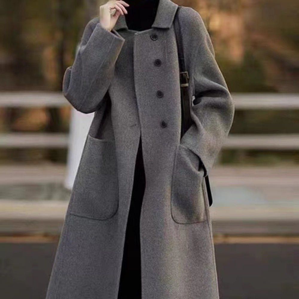 ビッグポケット襟付きコート|オフィスカジュアル レディース 通販【ミレジェネ】