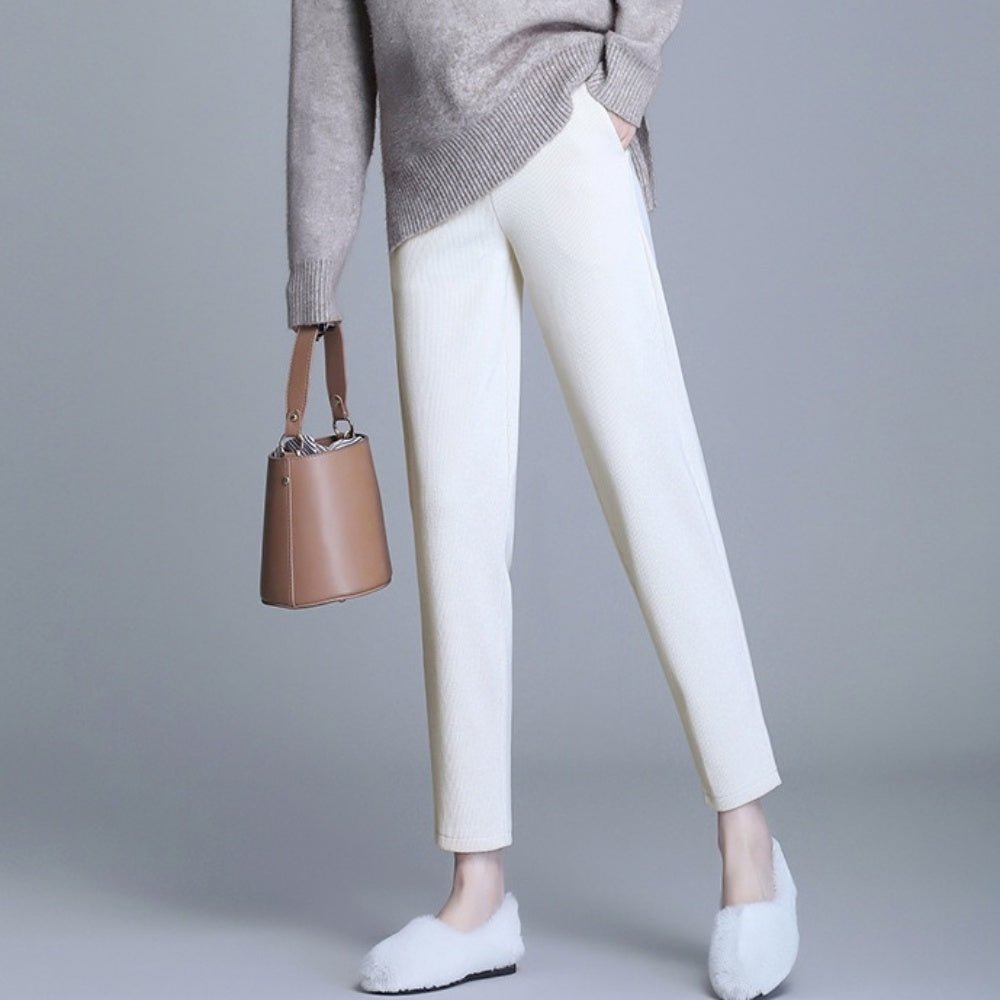 コーデュロイストレッチテーパードパンツ|オフィスカジュアル レディース 通販【ミレジェネ】