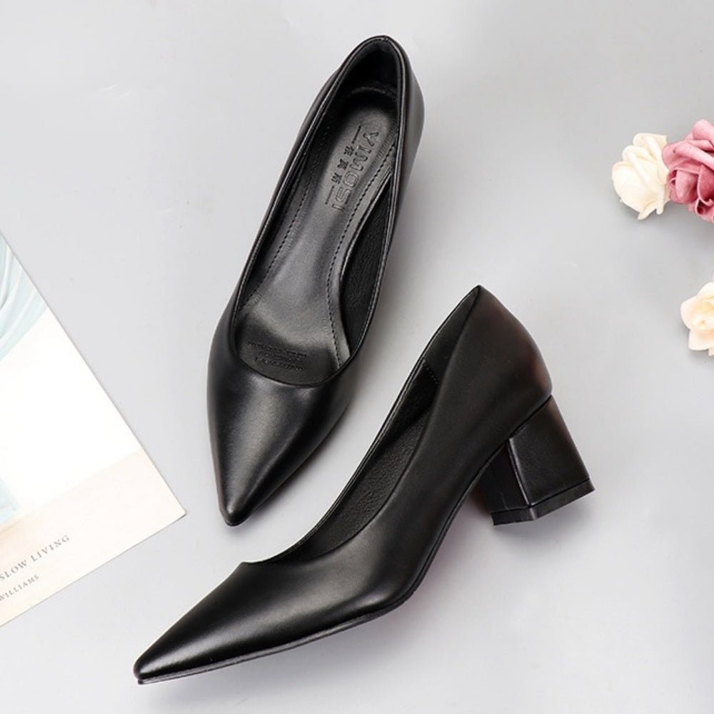 太ヒールベーシックパンプス|オフィスカジュアル レディース 通販 Millennial Generation【ミレジェネ】