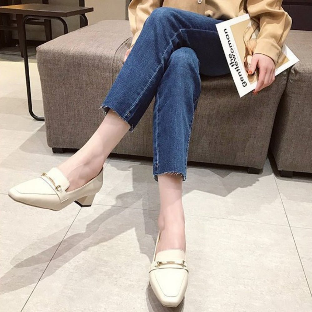 ビットヒールローファ|オフィスカジュアル レディース 通販【ミレジェネ】