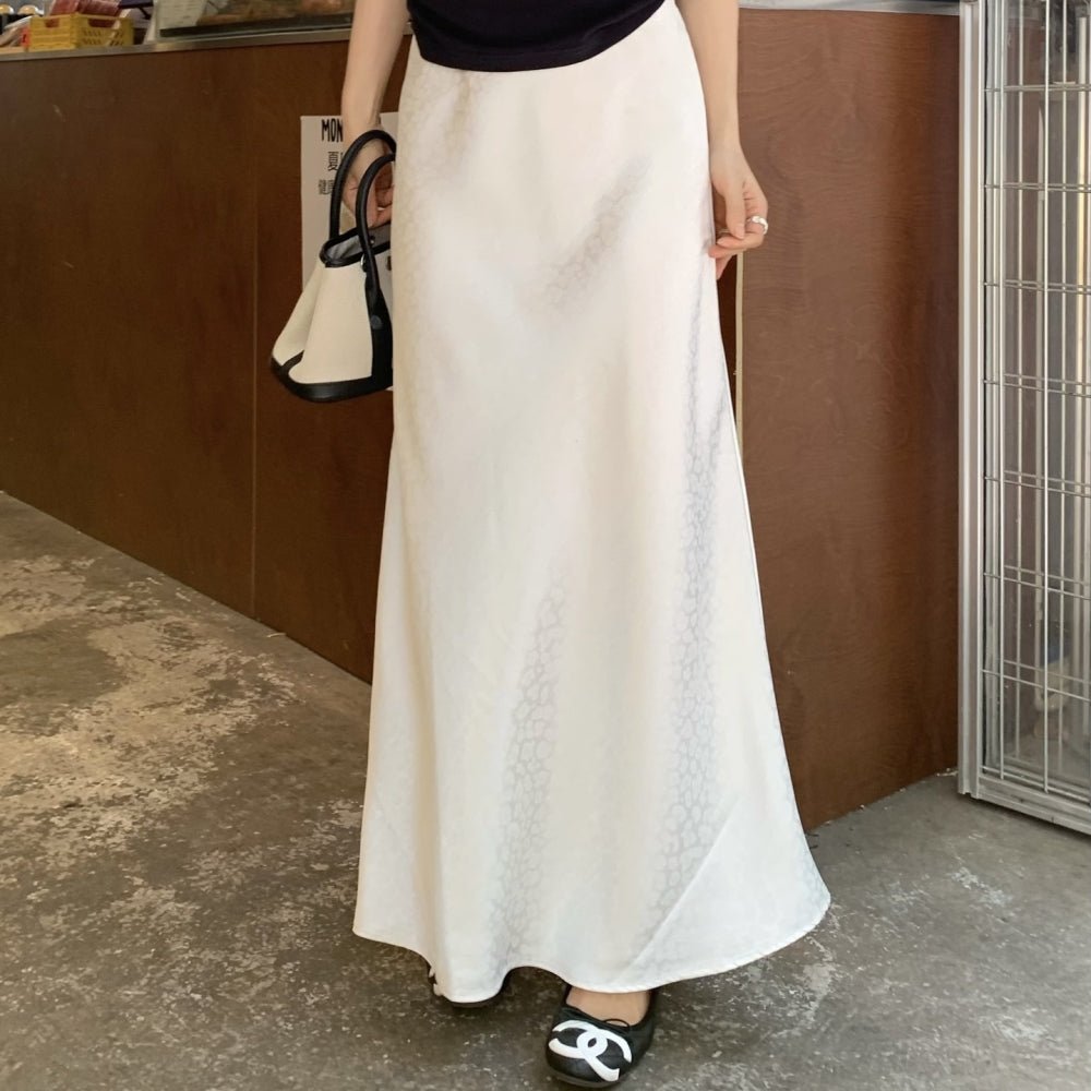 レオパ柄サテンマーメイドスカート|オフィスカジュアル レディース 通販【ミレジェネ】