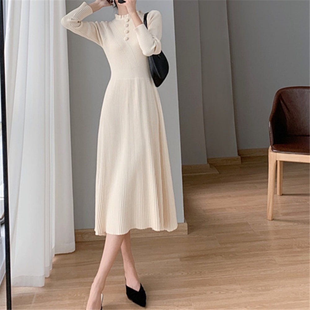 ウエストシェイプニットワンピース|オフィスカジュアル レディース 通販【ミレジェネ】