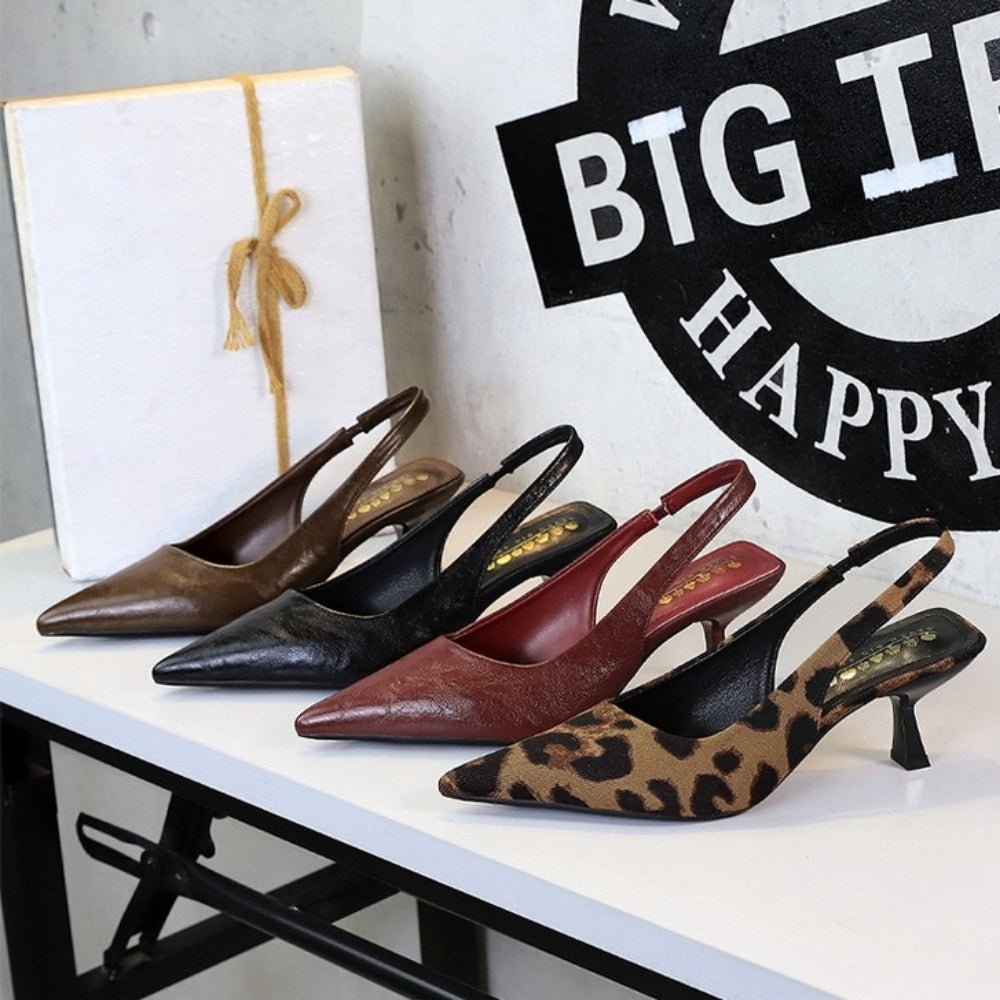 ポインテッドスリングバックパンプス|オフィスカジュアル レディース 通販【ミレジェネ】