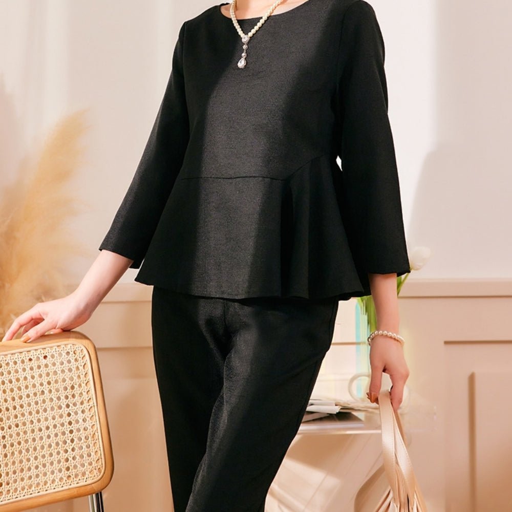 ペプラムセットアップ|オフィスカジュアル レディース 通販【ミレジェネ】