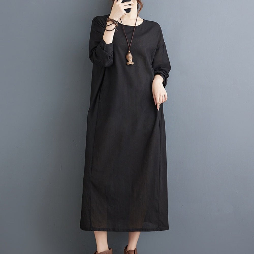 クルーネックルームワンピース|オフィスカジュアル レディース 通販【ミレジェネ】