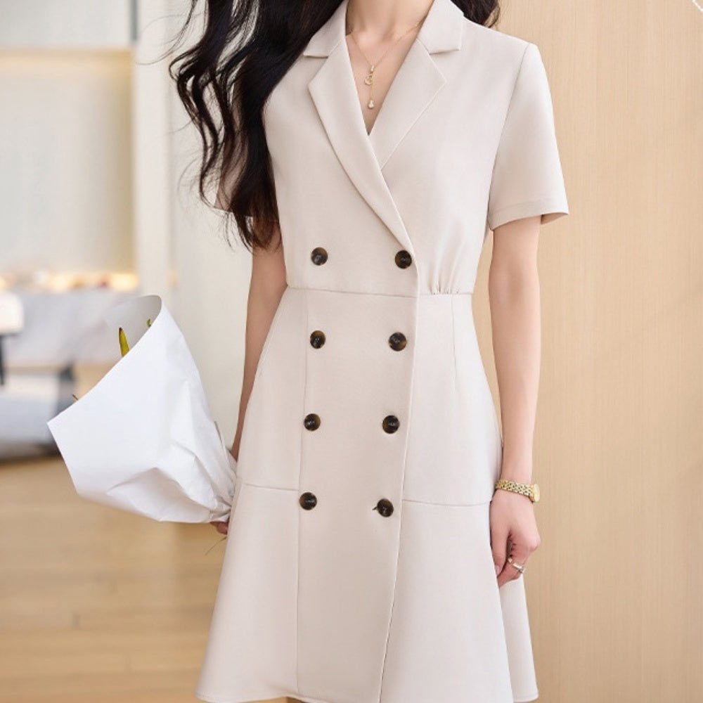 ダブルブレストワンピース|オフィスカジュアル レディース 通販【ミレジェネ】