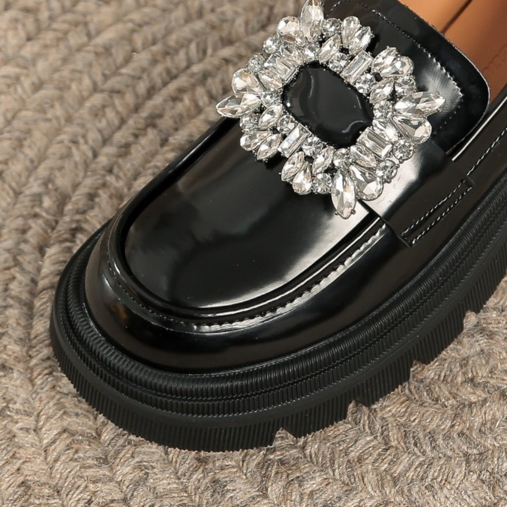 ビジューバックルローファー|オフィスカジュアル レディース 通販【ミレジェネ】