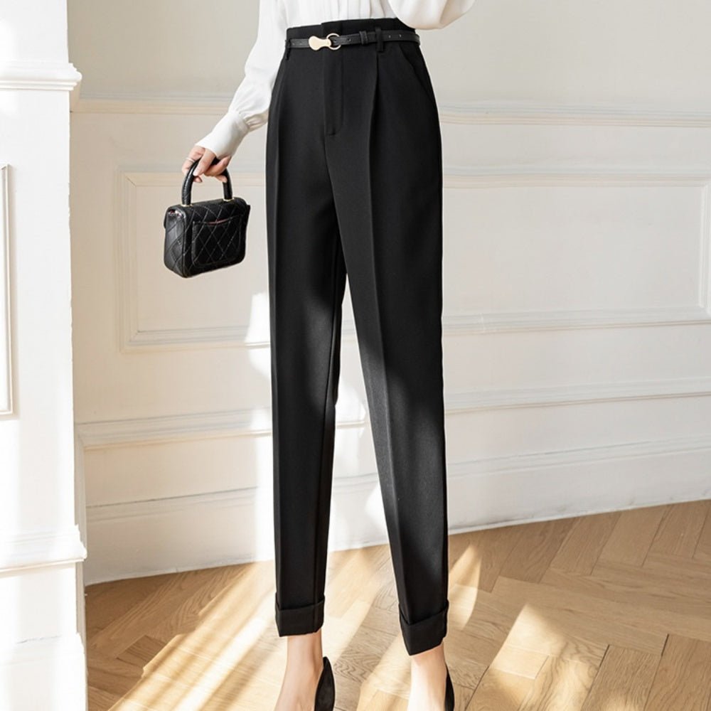 ハイウエストスラックスパンツ|オフィスカジュアル レディース 通販【ミレジェネ】