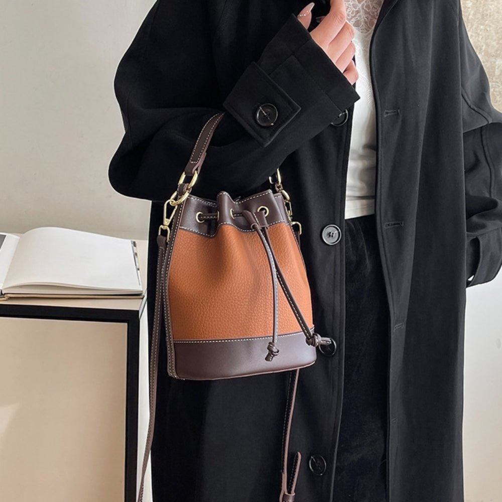 ハンドル付き丸底巾着バッグ|オフィスカジュアル レディース 通販【ミレジェネ】