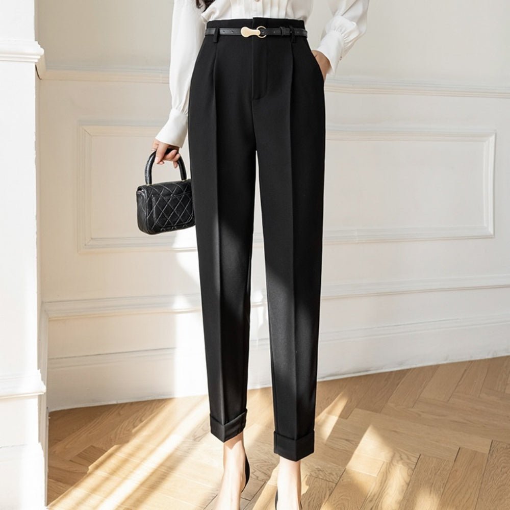 ハイウエストスラックスパンツ|オフィスカジュアル レディース 通販【ミレジェネ】