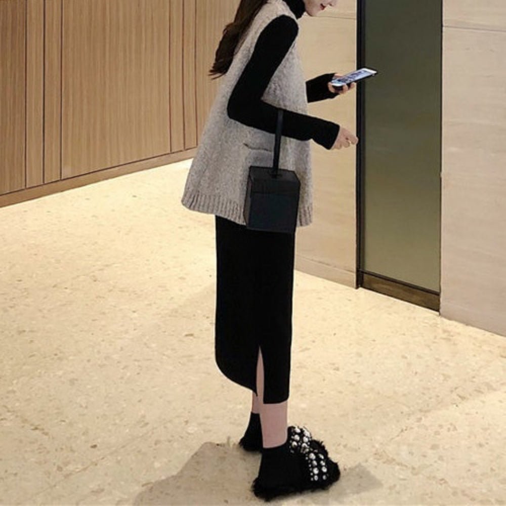 ベストセットニットワンピース|オフィスカジュアル レディース 通販【ミレジェネ】