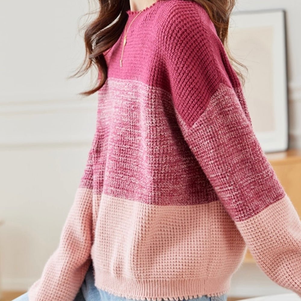 グラデーションデザインニット|オフィスカジュアル レディース 通販【ミレジェネ】