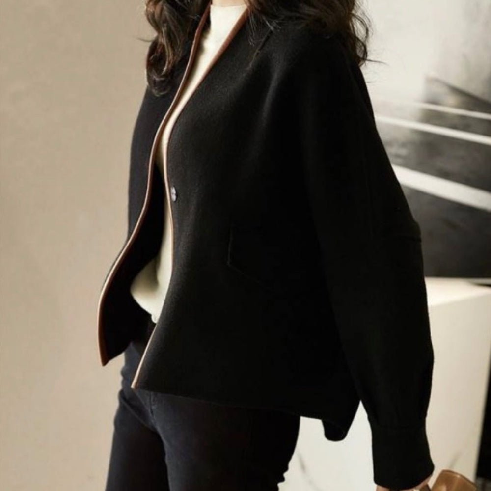 パイピングショート丈アウター|オフィスカジュアル レディース 通販【ミレジェネ】