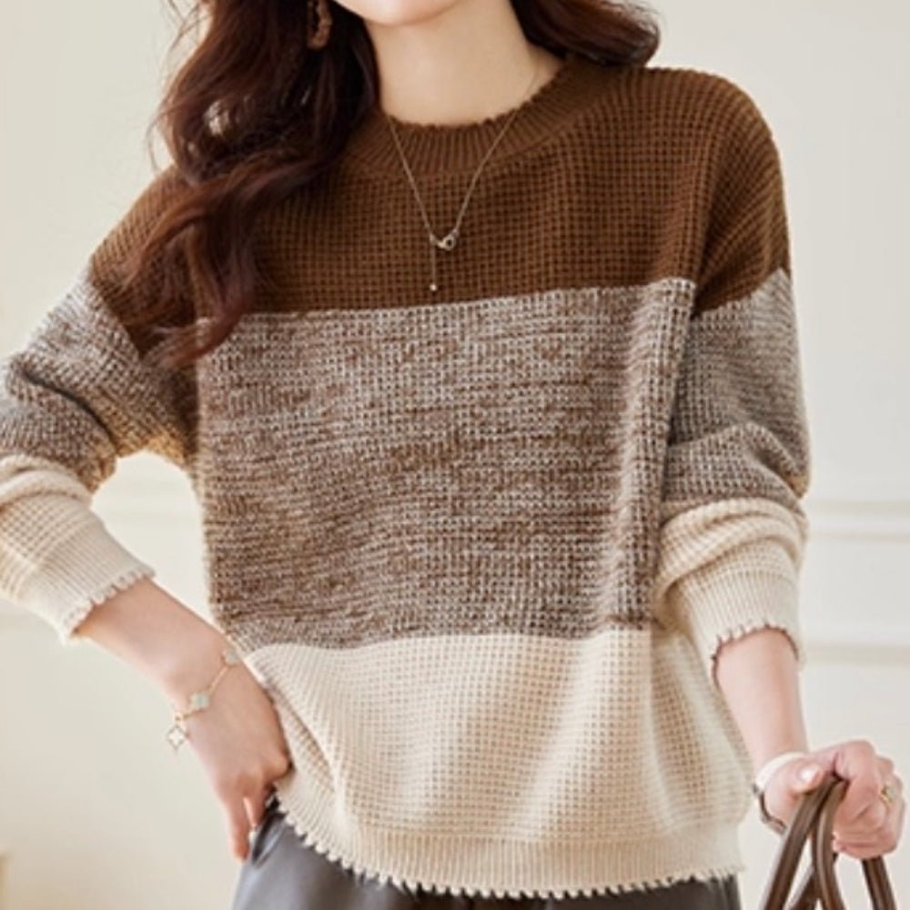 グラデーションデザインニット|オフィスカジュアル レディース 通販【ミレジェネ】