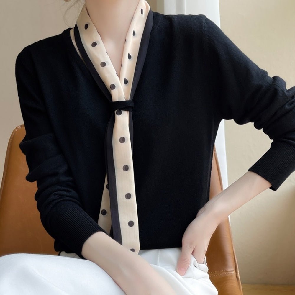 スカーフ付きニット|オフィスカジュアル レディース 通販【ミレジェネ】