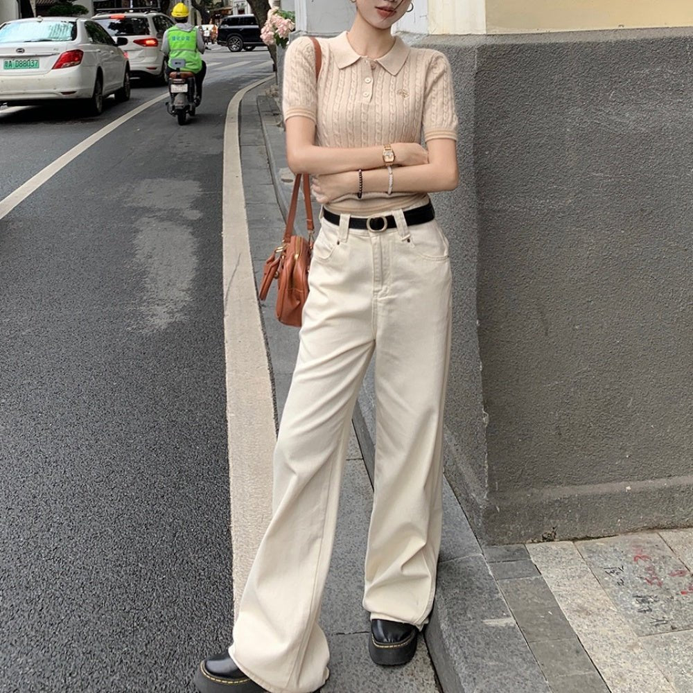 ケーブルニットポロ|オフィスカジュアル レディース 通販【ミレジェネ】