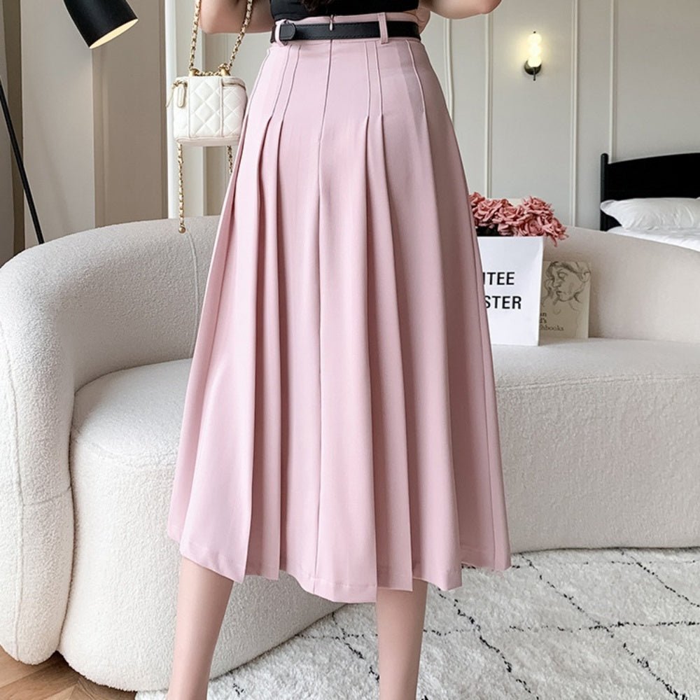 プリーツロングスカート|オフィスカジュアル レディース 通販【ミレジェネ】