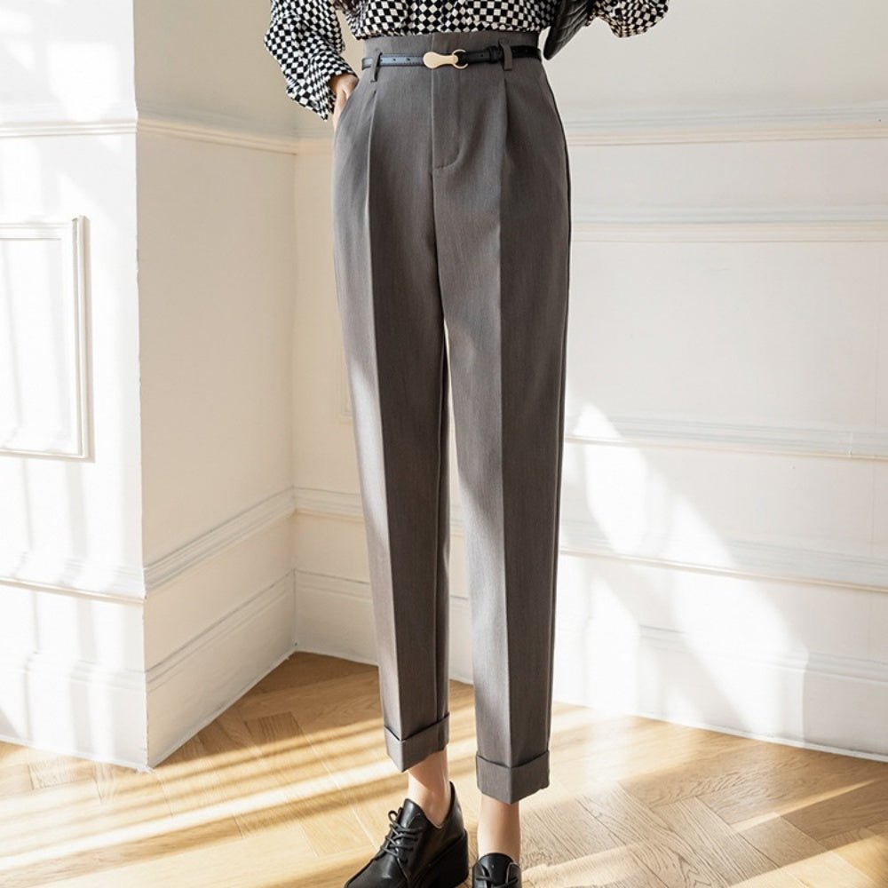 ハイウエストスラックスパンツ|オフィスカジュアル レディース 通販【ミレジェネ】