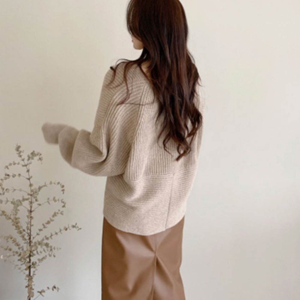 カシュクールリブニット|オフィスカジュアル レディース 通販【ミレジェネ】