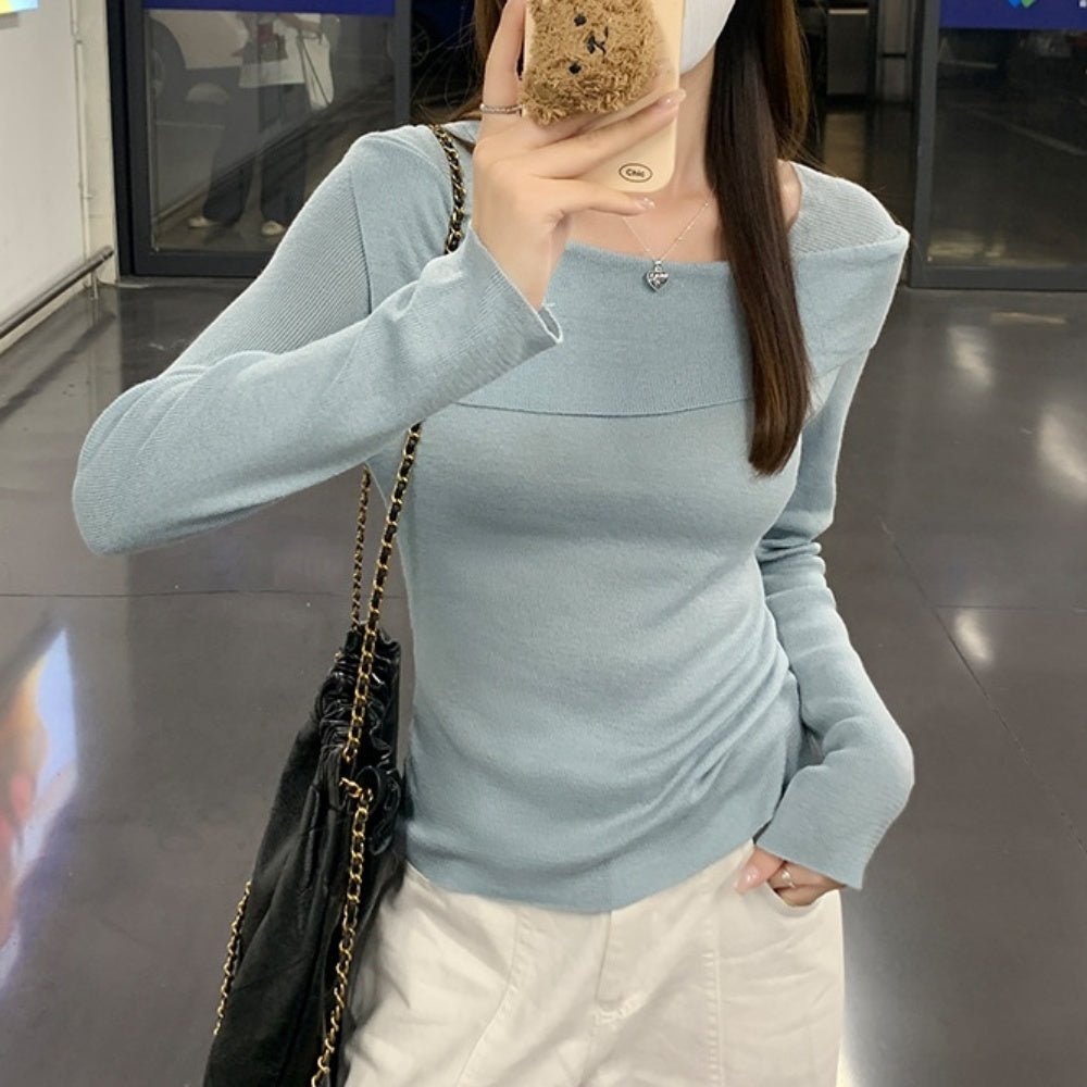 オフショル風ニット|オフィスカジュアル レディース 通販 Millennial Generation【ミレジェネ】