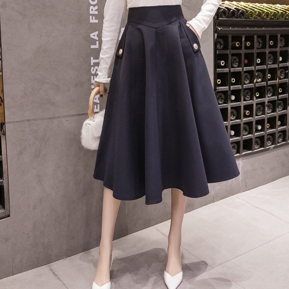 ボールガウンミドル丈スカート|オフィスカジュアル レディース 通販【ミレジェネ】